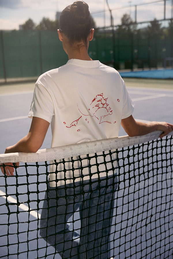 Футболка «Grand Slam Mentality» молочная