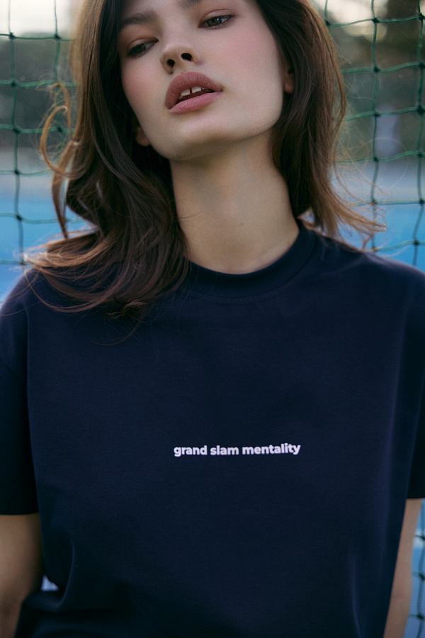 Футболка «Grand Slam Mentality» темно-синяя